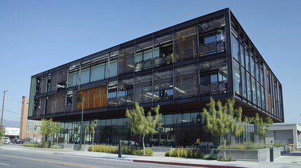 Design District, An office building home to architectural firms and design studios, its structure itself a showcase of innovative building techniques and aesthetics.