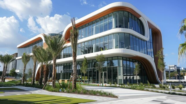 Design District, a hub for architectural firms and design studios, showcasing innovative building techniques and aesthetics.