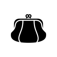 Wallet icon vector. Purse with money illustration sign. Coins symbol. online payment logo.