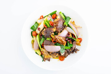 A plate of Hunan Cuisine Farm Braised Chicken