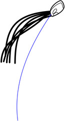 kite festival outline doodle sky 