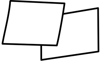 Obraz premium note paper outline stickynote reminder