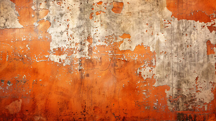abstract orange grunge wall background