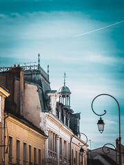 Street view of downtown Montereau-Fault-Yonne, France - 748603903