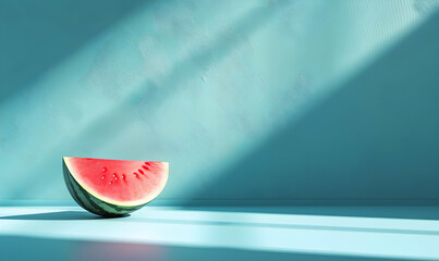Watermelon fruit for summer copy space