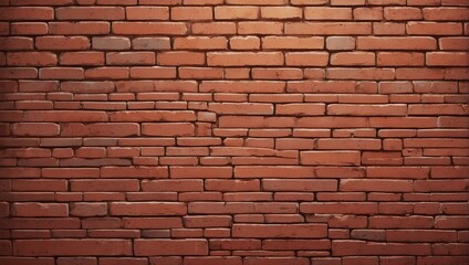 Red Brick Wall Seamless Texture Background for Motion Graphics. AI Generated