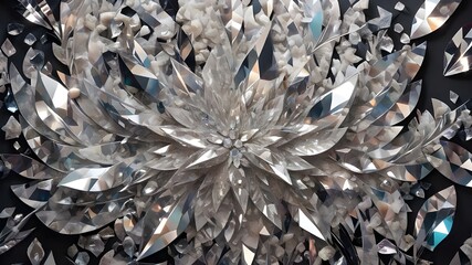 Shiny sparkling crystal texture.
