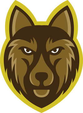 Bear head logo design, mascot bear logo icon illustration vector drawing, Brave Bear head mascot Logo design. Vector Template Illustration Design. Mascot Brave Bear Logo design any graphic work