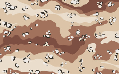 6dcu desert combat uniform camouflage for military dress with choco chip pattern seamless © AchmadRizal