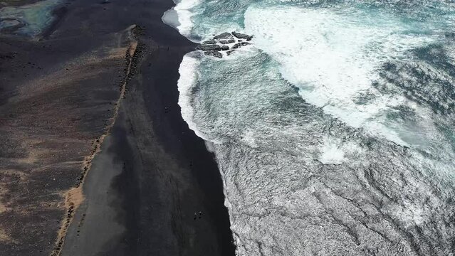 plages volcaniques &agrave; Lanzarote, canaries, Espagne	
