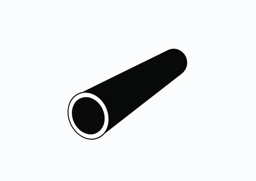 Tube silhouette icon. High quality black outline Logo