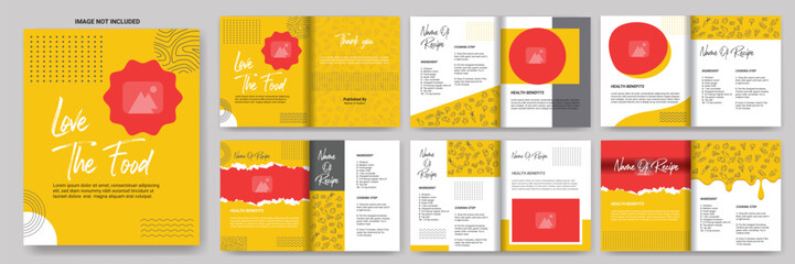 Cookbook Layout Design Recipe book design Cookbook Booklet Cookbook Brochure Design Recipe design
