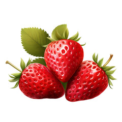 Sweet Strawberry on a transparent background