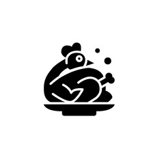 Chicken Icon for Restaurants and Food Stalls