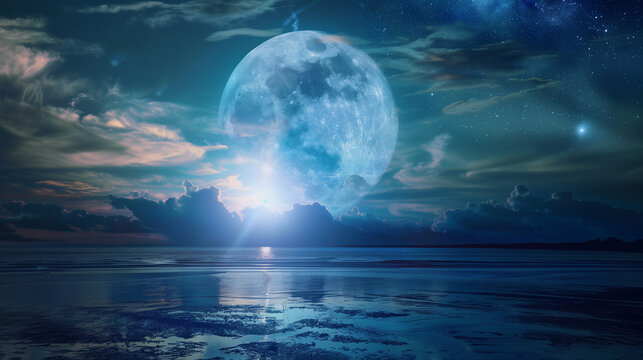 Aurora and the Moon © jeongbin