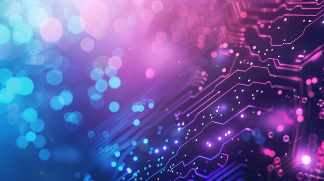  Abstract digital technology futuristic circuit blue 