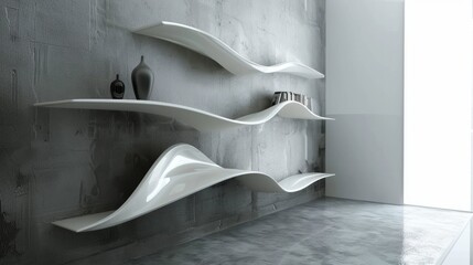 Futuristic Wall Shelf Concept