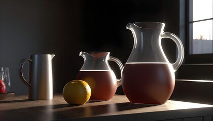 Obraz na płótnie Canvas jug with a jug and juice
