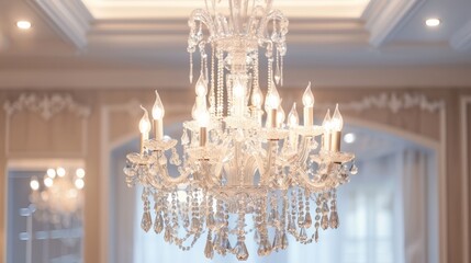 Classic Crystal Chandelier with Dimmer