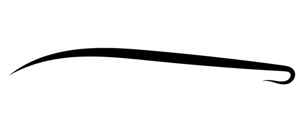 Typographic swash and swooshes tails. Underlined text swoops tails. Underlines hand drawn stroke. Retro swishes and swashes for calligraphy, logos, squiggle, font. transparent stroke brush.