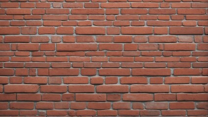 Authentic Red Brick Wall Seamless Texture Background. AI Generated