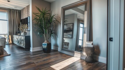 Artistic Full-Length Mirror for Stylish Homes