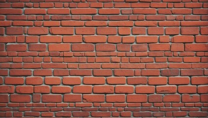 Grungy Red Brick Wall Seamless Texture Background. AI Generated