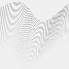 Abstract wavy line background, dynamic sound wave, wavy pattern, stylish line art and wave swirl banner background