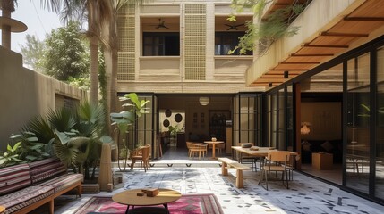 Egyptian heritage with intricate details and rich textures