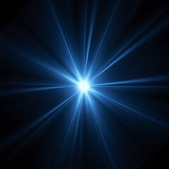 blue light burst