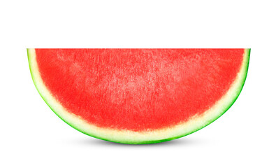 Slice of watermelon isolated on transparent background. PNG