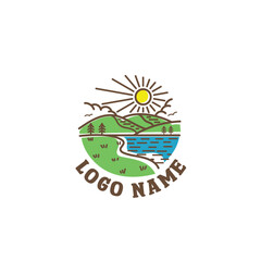 Nature logo, landscape, camping wildlife logo