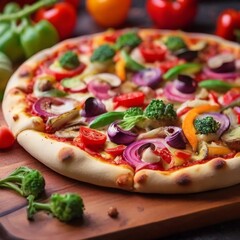 pizza with salami