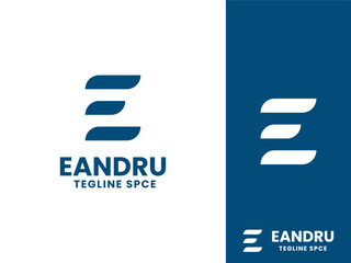 modern business letter logo design