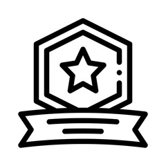 badge line icon