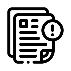 notes line icon