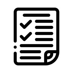 to do list line icon