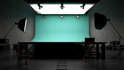 Studio with spotlights & Softbox