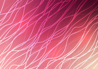 Abstract presentation line wave curve pink pattern background