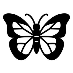 Beautiful butterfly icon in the insect family