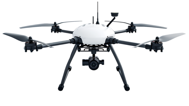Drone isolated on transparent background