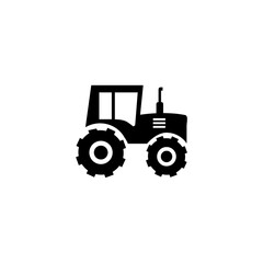  Tractor icon simple sign isolated on white background