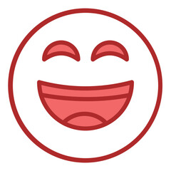 Joyful Journey red line filled icon