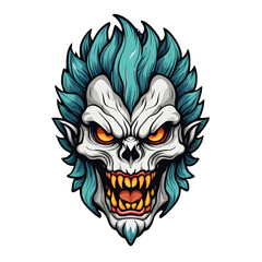 Obraz premium devil head design colorful concept