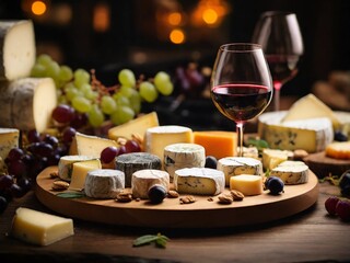 cheese and wine