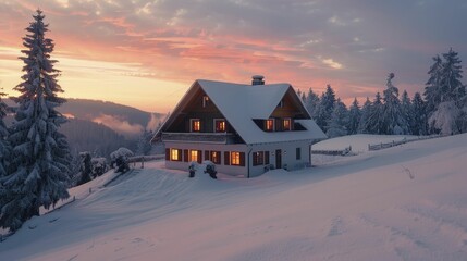 Winter energy saving tips for solar homes: maximize insulation and solar gain to cut costs and stay cozy. - obrazy, fototapety, plakaty
