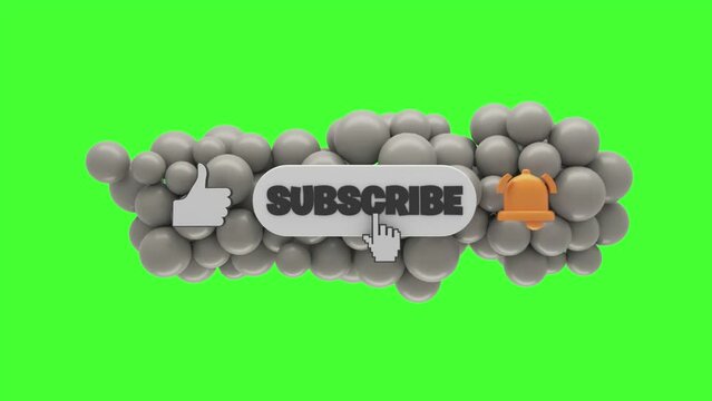 3D Lower Third Bubbles Animation 