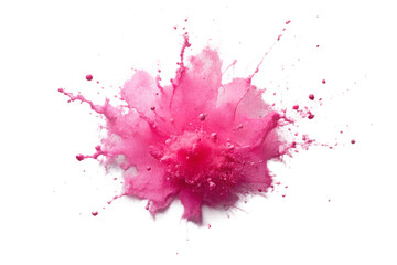 pink watercolor splash on a transparent background
