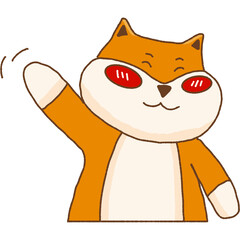 dog, vector, illustration, cute, art, character, fun, design, pet, puppy, yellow, brown, emotion, face expression, happy, food, domestic, kitty, comic, cheerful, animals, cartoon, design character