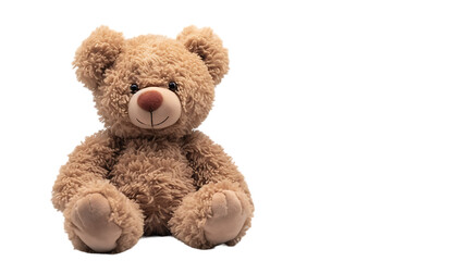 toy teddy isolated on transparent background 
